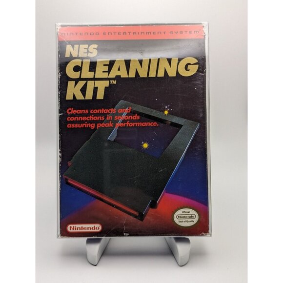 Nintendo Official NES Cleaning Kit Cleaning Cartridge w/ Box, Kit & Manual - Picture 1 of 12